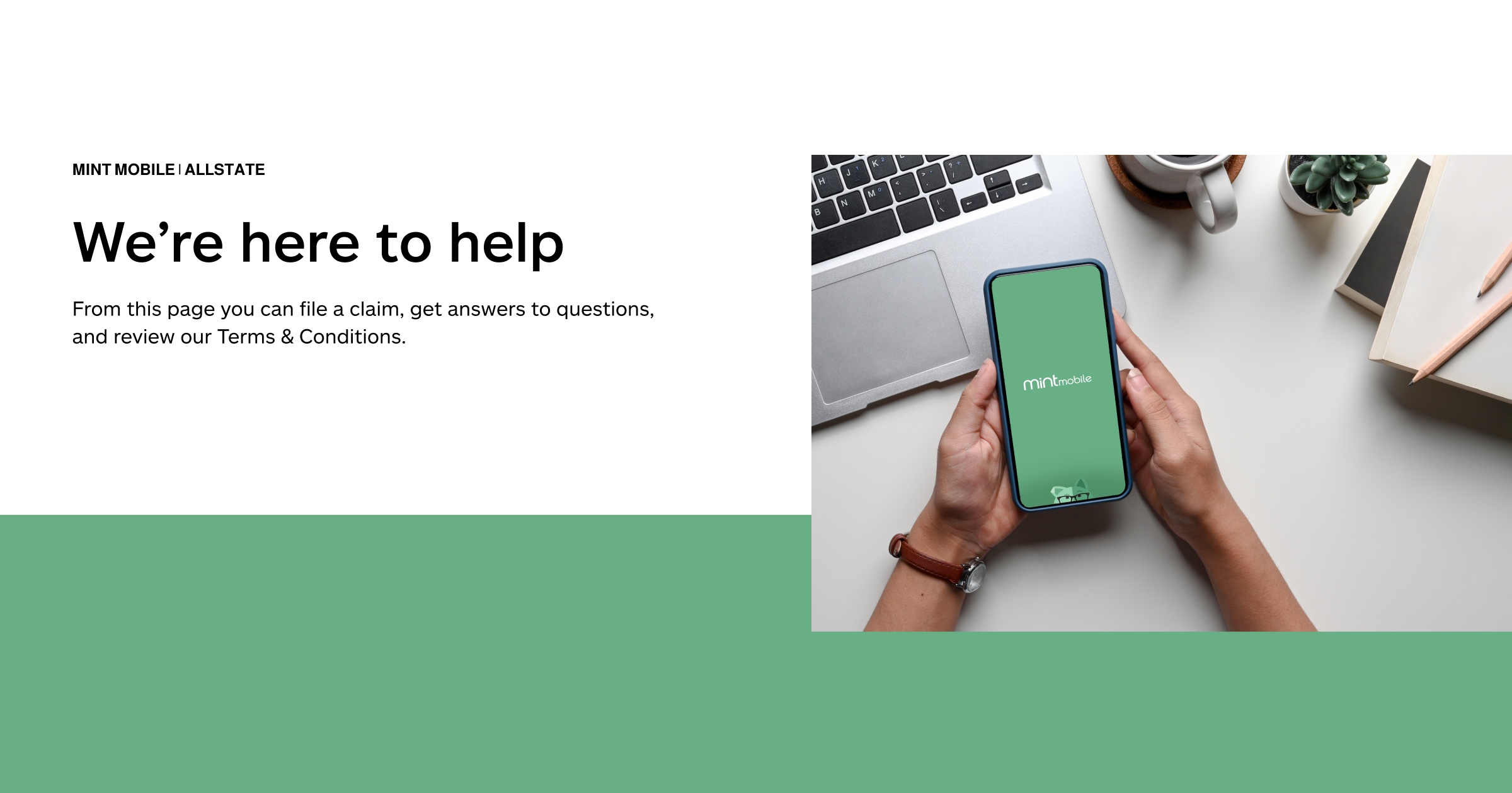 Mint mobile service page allstate protection plans